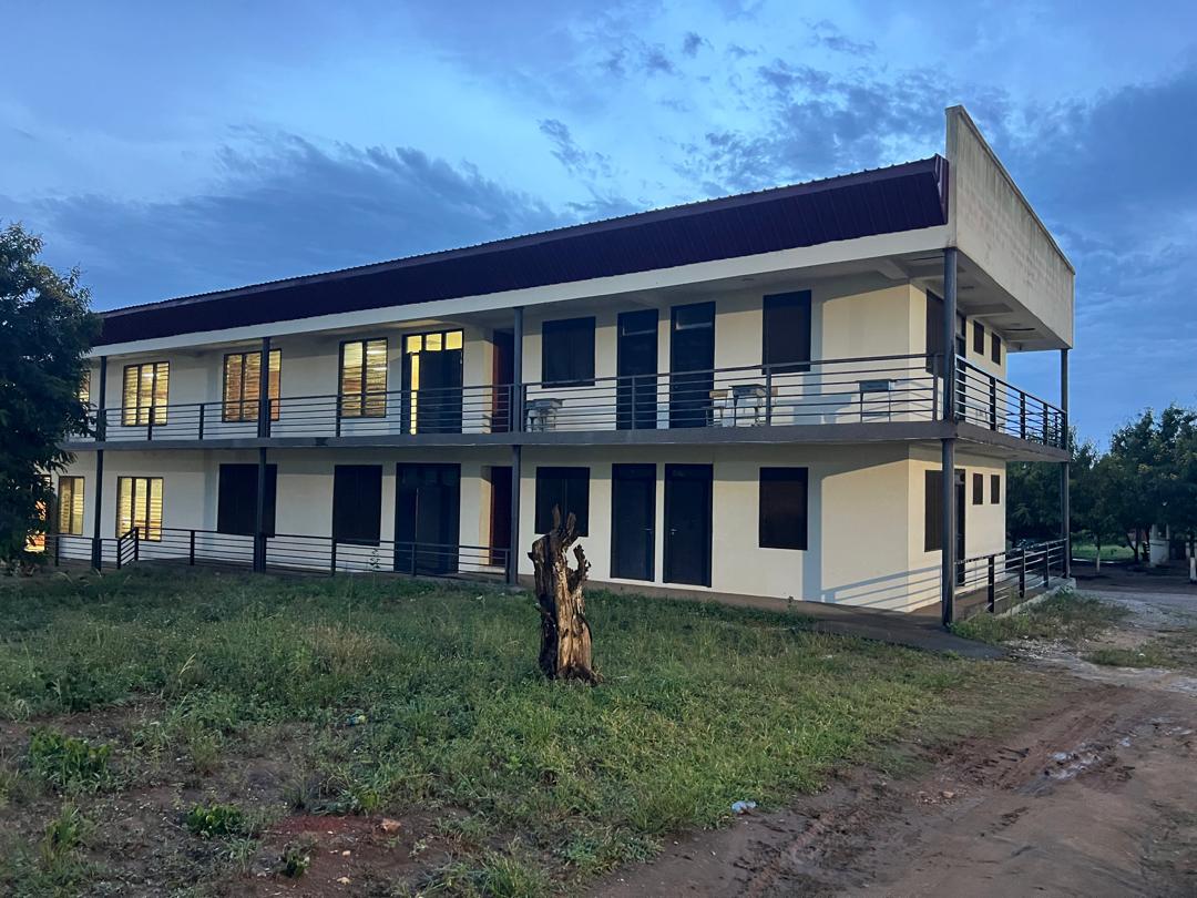 On-campus accommodation building at Perez University, Winneba