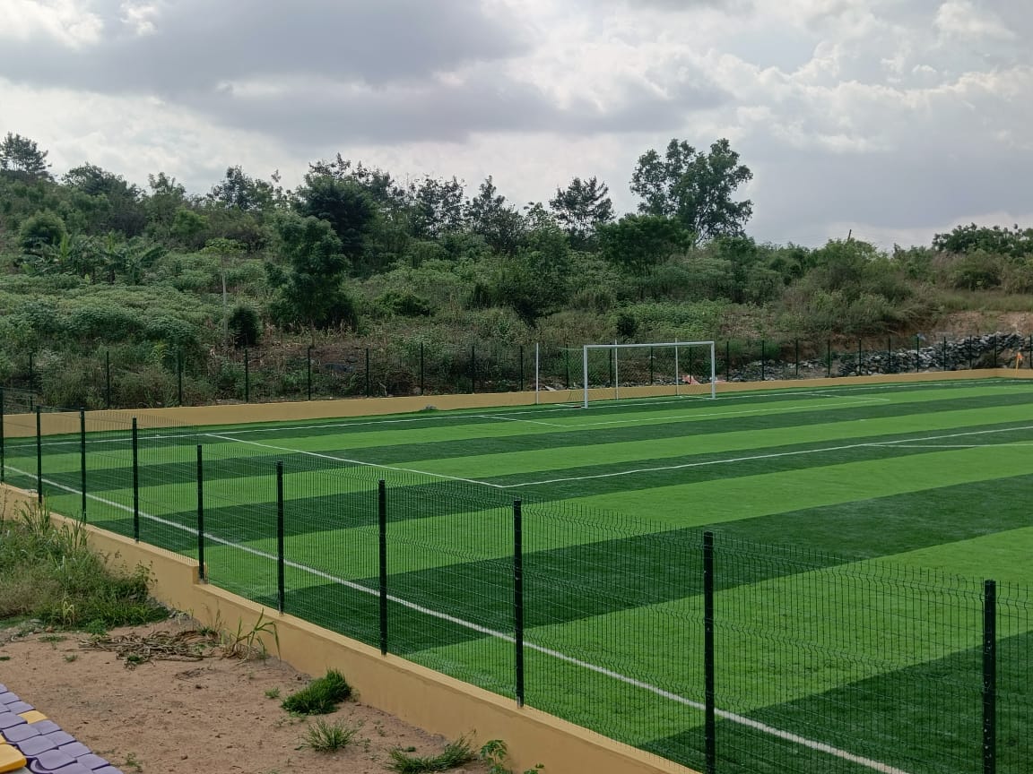 Astro turf football pitch at Perez University, Winneba